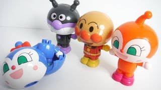 くみたてよう!アンパンマン 全４種 開封 Anpanman Figure 食玩 Japanese candy toys