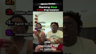 Ranking BEST Kids Impression 🤣 #usa #ranking #suburbbaby