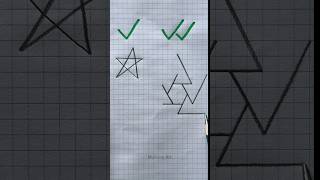 How to draw a star🤔😱 #shorts #craft #art #drawing #crafts #satisfying