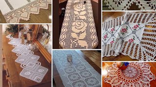 Runner Dantel Modelleri, Sehpa Örtüsü Dantel Örnekleri, Masa Örtüsü, Salon Takım Crochet Patterns
