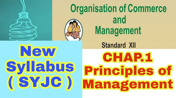 Nature of principles of management OCM SYJC New Syllabus