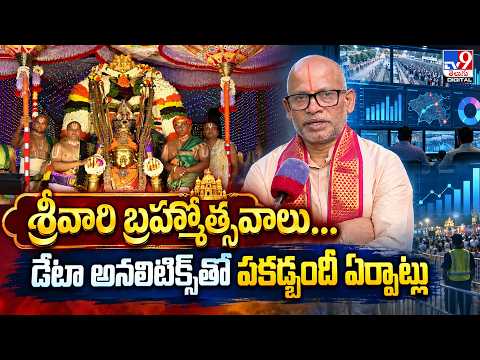 శ్రీవారి బ్రహ్మోత్సవాలు...డేటా అనలిటిక్స్‌తో పకడ్బందీ ఏర్పాట్లు| TTD Additional EO Venkaiah Chowdary