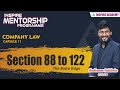Company Law || The Extra Edge || Session 11 || Section 88 to 122
