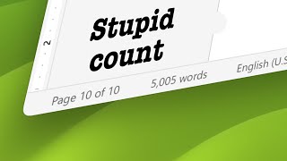 You can't trust word counts