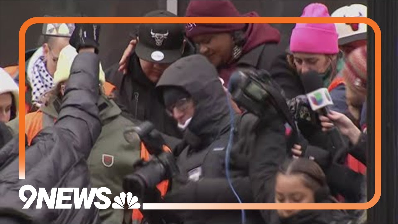 Supporters of Kilmar Abrego Garcia rally outside of Baltimore ICE field office