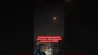 VIRAL! G4ZA Residents React to IR4N Missile Launched Towards Israel