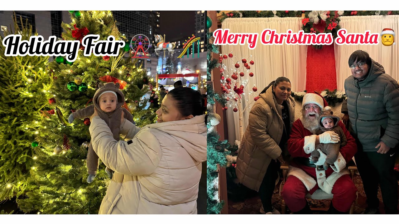 Mel Lastman Square ରେ Holiday Fair ଆଉ  Santa Claus Village ବୁଲିଲୁ  - Christmas Holiday Vlog 🎅🎄