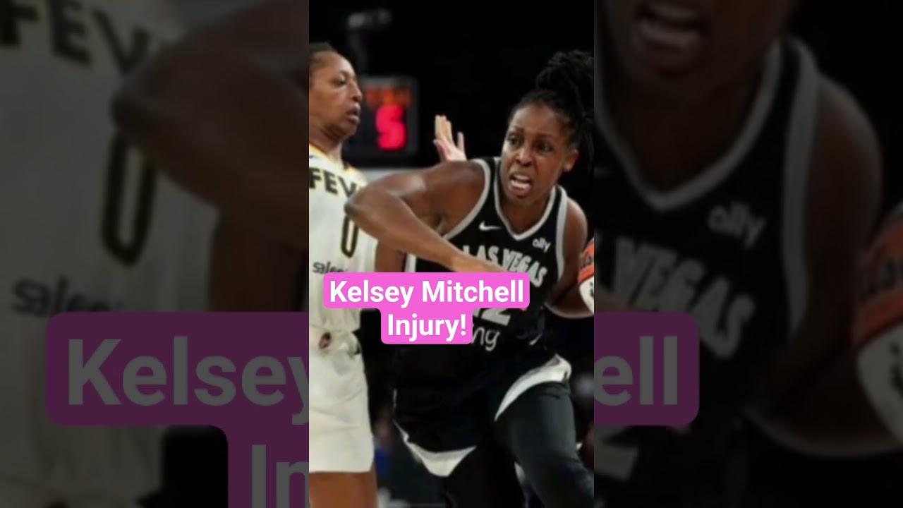 Травма Келси Митчелл во время плей-офф WNBA «Индиана Фивер» против «Лас-Вегас Эйсес»