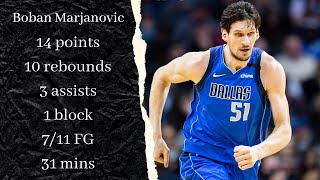 Boban Marjanovic 14 points and 10 rebounds in Game 7 vs Los Angeles Clippers