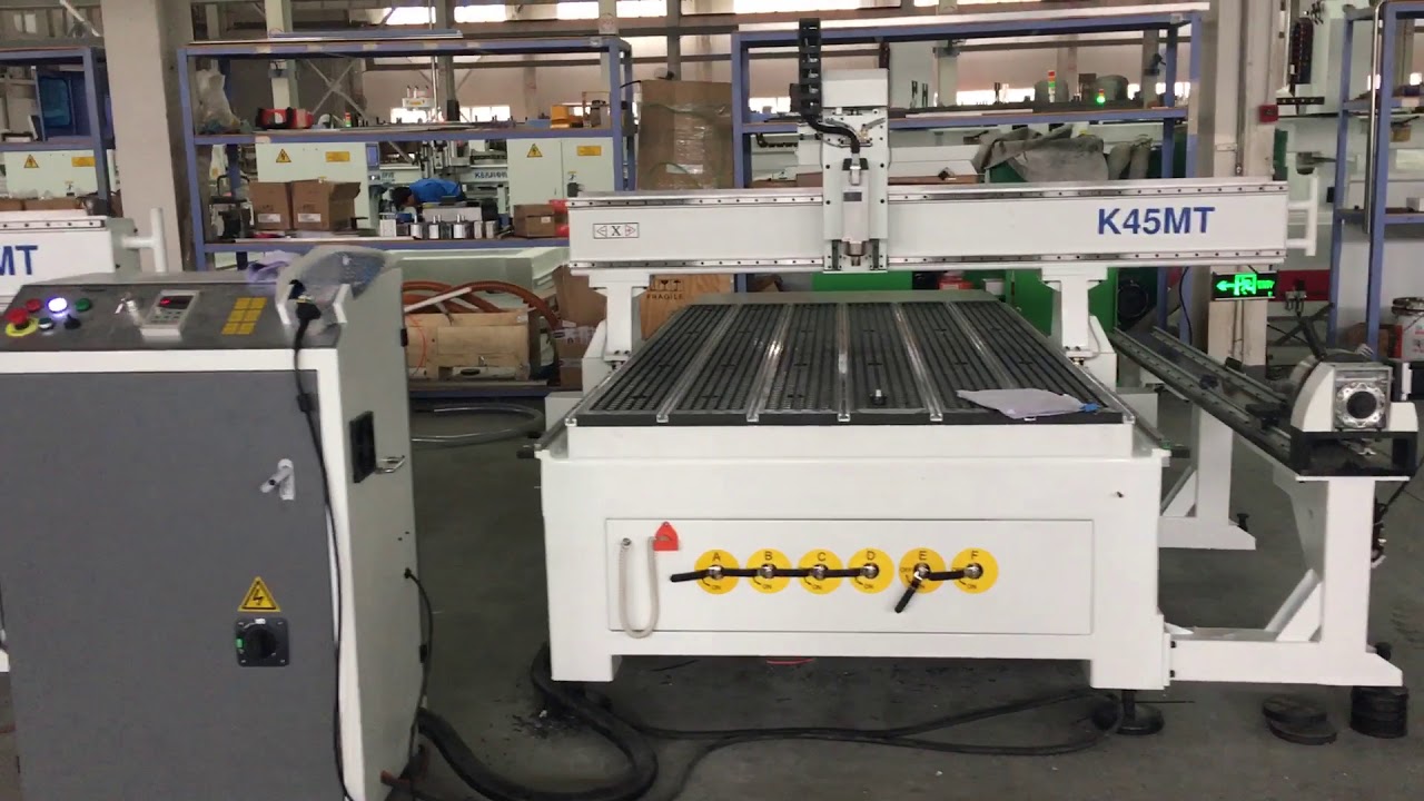 Quick Cnc Router Quick CNC 1325 CNC router with fixed rotary axis - YouTube