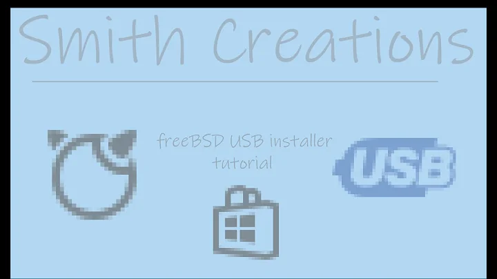 create a freeBSD install usb - tutorial