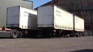 How truck drivers couple a double de-mount drawbar to MAN 360 | technique breakdown