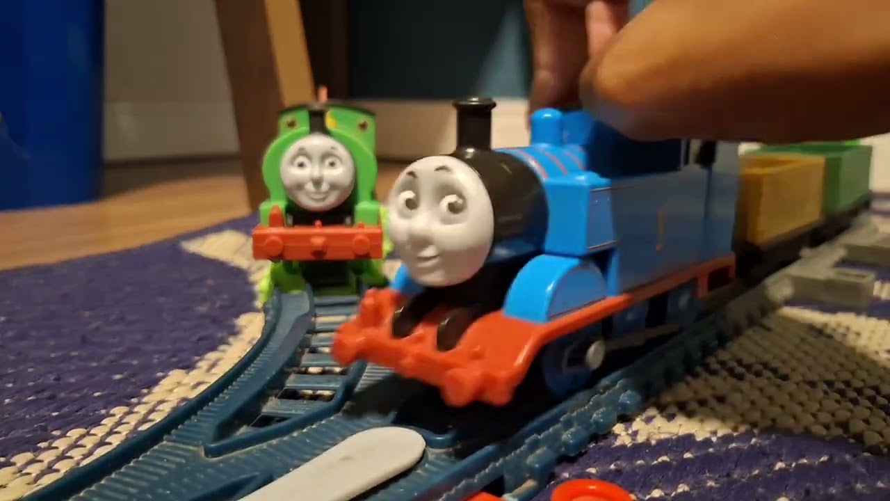 Thomas e os vagões.