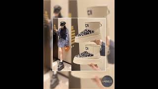 Wildstride Faux Wool Leopard Low-Top Flats