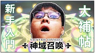 【鳥鳥手遊行】神域召喚Valkyrie Connect 給新手的入門補帖!! ヽ(゚∀゚ )ノ 🐦