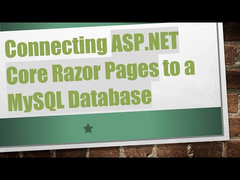 Connecting ASP.NET Core Razor Pages to a MySQL Database