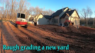 Rough Grading A New Construction Yard