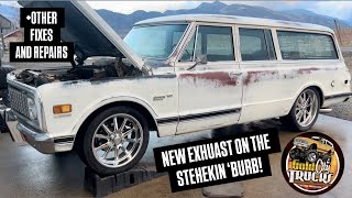 NEW EXHAUST On The Stehekin ‘Burb! + Other Fixes And Repairs! 1971 Chevrolet C10 Suburban