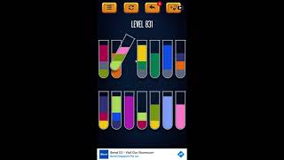 Water Sort Puzzle - Color Liquid Sorting Game Level 831 Solution