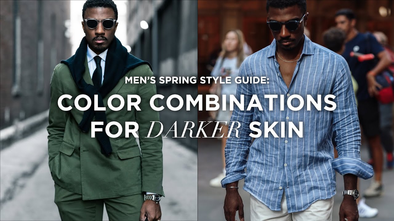 black skin tone dress color male Best Combinations for Darker Men Formal wear Black Mermaid Sexy Satin Color:Chestnut straight neck