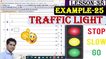 8. Traffic light control Program | Mitsubishi timer with compare instruction | Timer concept in plc|
