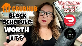 Started at 9:00AM | Grubhub Block Scheduling: worth it?