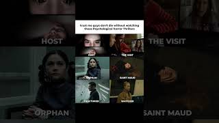 trust me guys don't die without watching these Psychological horror Thrillers
