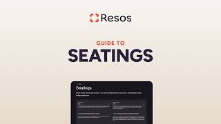 Set up global and custom Seating settings in Resos
