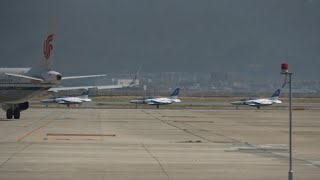 【4K】関西空港からブルーインパルス松島基地へ帰投【大阪万博】