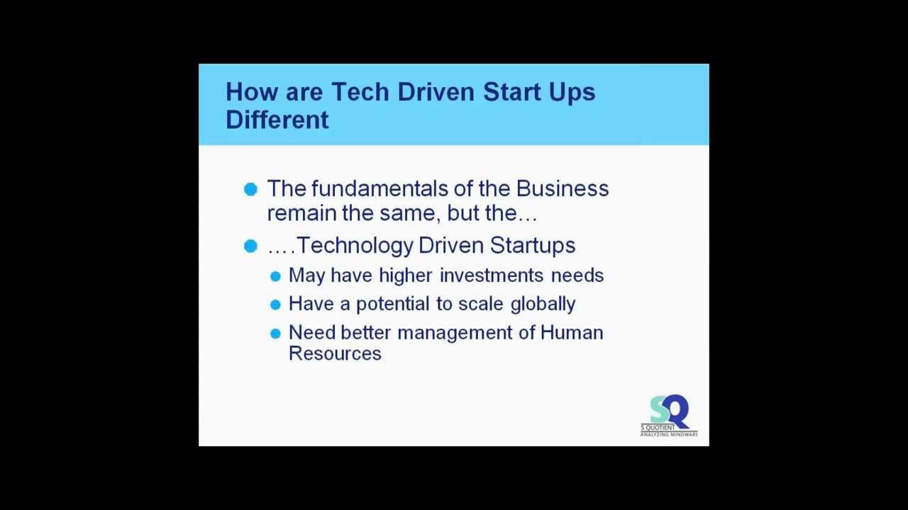 How are Tech Driven Startups different