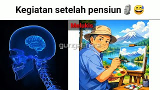 Kegiatan setelah pensiun🗿😅 || Mr Incredible X Expanding Brain #meme #mrincrediblebecomingcanny