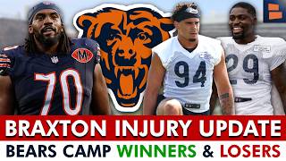 Braxton Jones Injury Update + Latest Chicago Bears Training Camp Winners & Losers