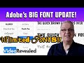 Adobe's BIG FONT UPDATE!