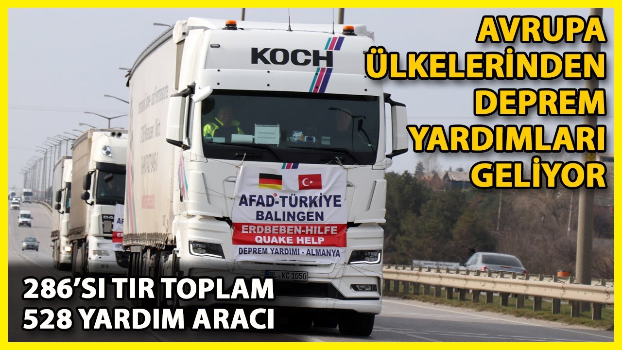 Avrupa Ülkelerinden 528 Yardım Aracı, Edirne'den Ülkeye Geldi