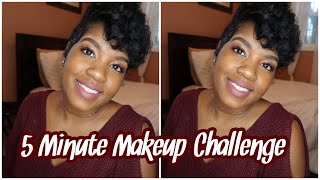 5 MINUTE MAKEUP CHALLENGE | CAN I DO IT