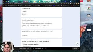 IB Exam Registration Instructions at OV