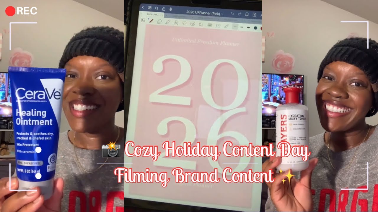 🎄 Holiday Vlog ❄️ | Cold Girl Makeup, Brand Filming & Etsy Small Business Life