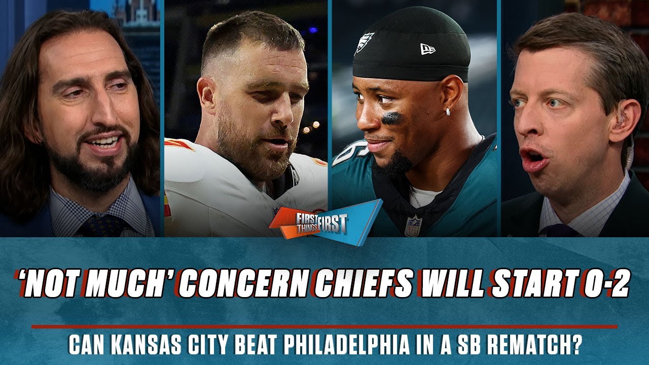 Chiefs ‘could start 0-2’ with loss to Eagles, Can KC stop Saquon Barkley? | FIRST THINGS FIRST