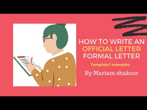 How to Write an Official Letter with Template and example [Official letter writing format]