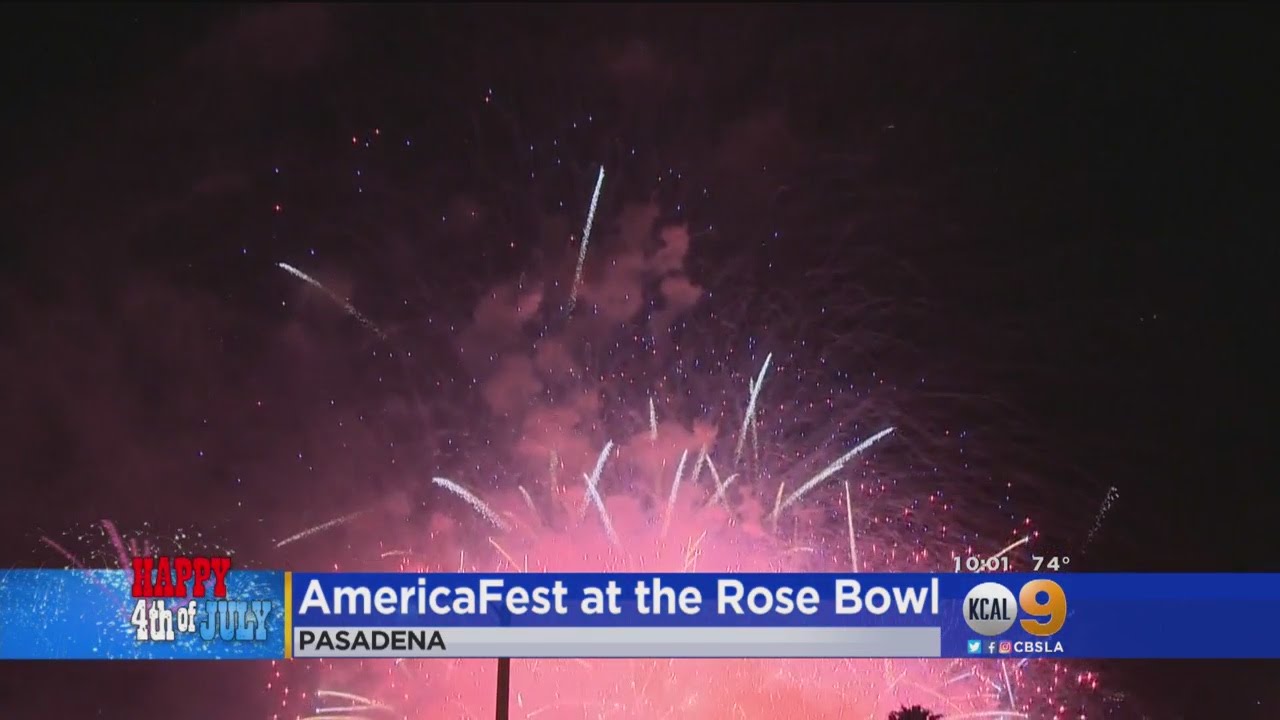 AmericaFest Fireworks At The Rose Bowl YouTube