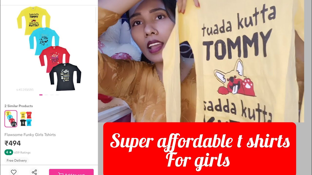 meeshotshirtsgirls Meesho t shirt combo for girls under 500/ rs
