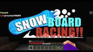 Minecraft Snowboard Racing Part 1! (By UUUM!) A Free Minecraft Map For Kids!
