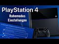 Ps4 PlayStation Ruhemodus Optimal Nutzen