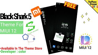 Black Shark 5 Theme For MIUI 12 |By color|Xiaomi Devices screenshot 4