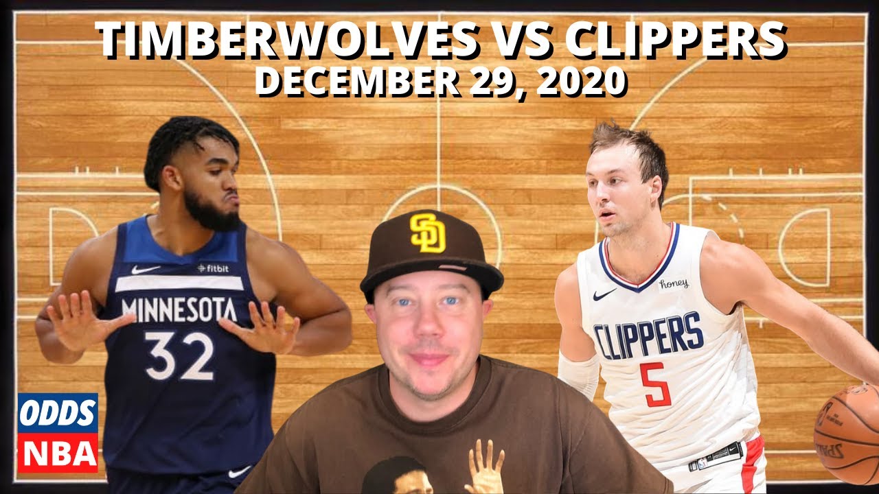 Minnesota Timberwolves vs  LA Clippers Predictions | NBA Predictions for Tues Dec 29, 2020 10 pm ET