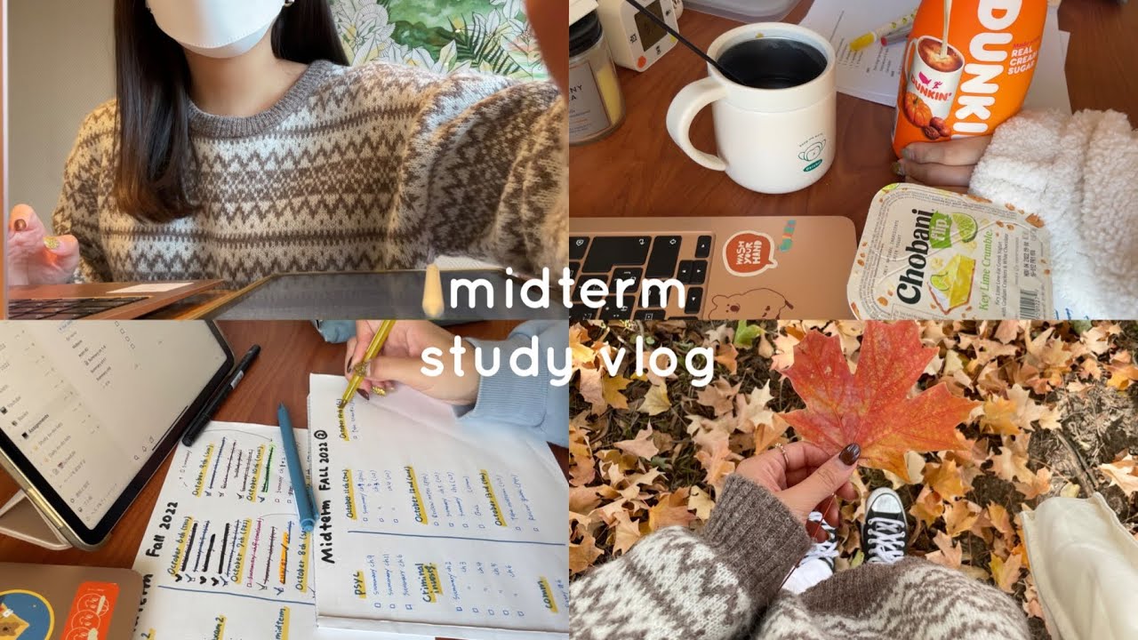 \exam vlog/ 📑地獄のテスト週間が終わりました | done with midterms!🍊