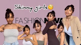 Fashion Nova try on Haul💅🏽| Skinny girl with big breast😮😱