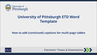 ETD Continued Captions