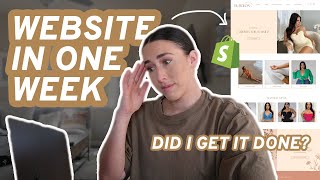 WEBSITE IN A WEEK | Adobe XD to Shopify Web Design