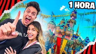 SOBREVIVENDO 48 HORAS NA DISNEY COM A MINHA NAMORADA! - VLOG DE 1 HORA